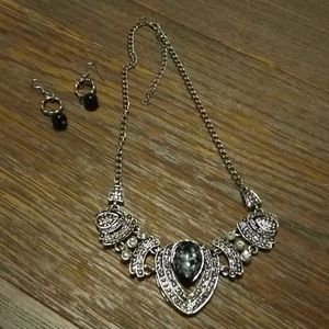 Necklace and earrings